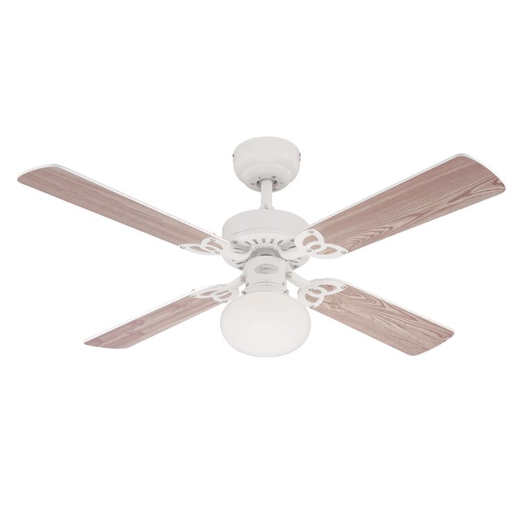 Wayfair white ceiling store fan with light